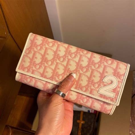 lady dior wallet in pale pink patent leather|christian Dior wallets for women.